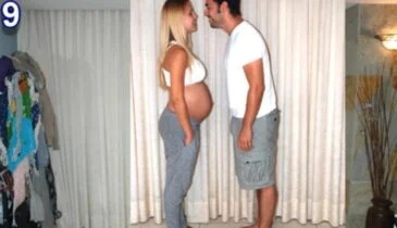 Zijn vrouw was zwanger en haar man maakte een geweldige foto-video