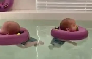 Dit ziet er toch te heerlijk uit! Wat kunnen baby’s genieten